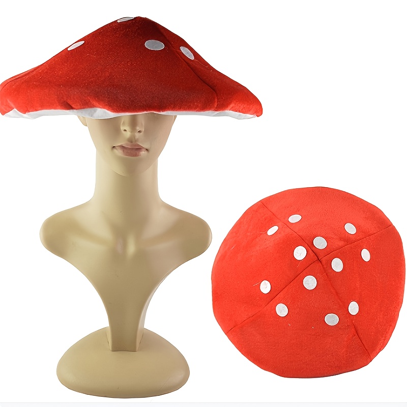 TEMU 1 pièce Chapeau | Tissu en peluche composite non tissé, Convient pour jeu de rôle de plante, Chapeau de fée doux de , Surdimensionné avec bord