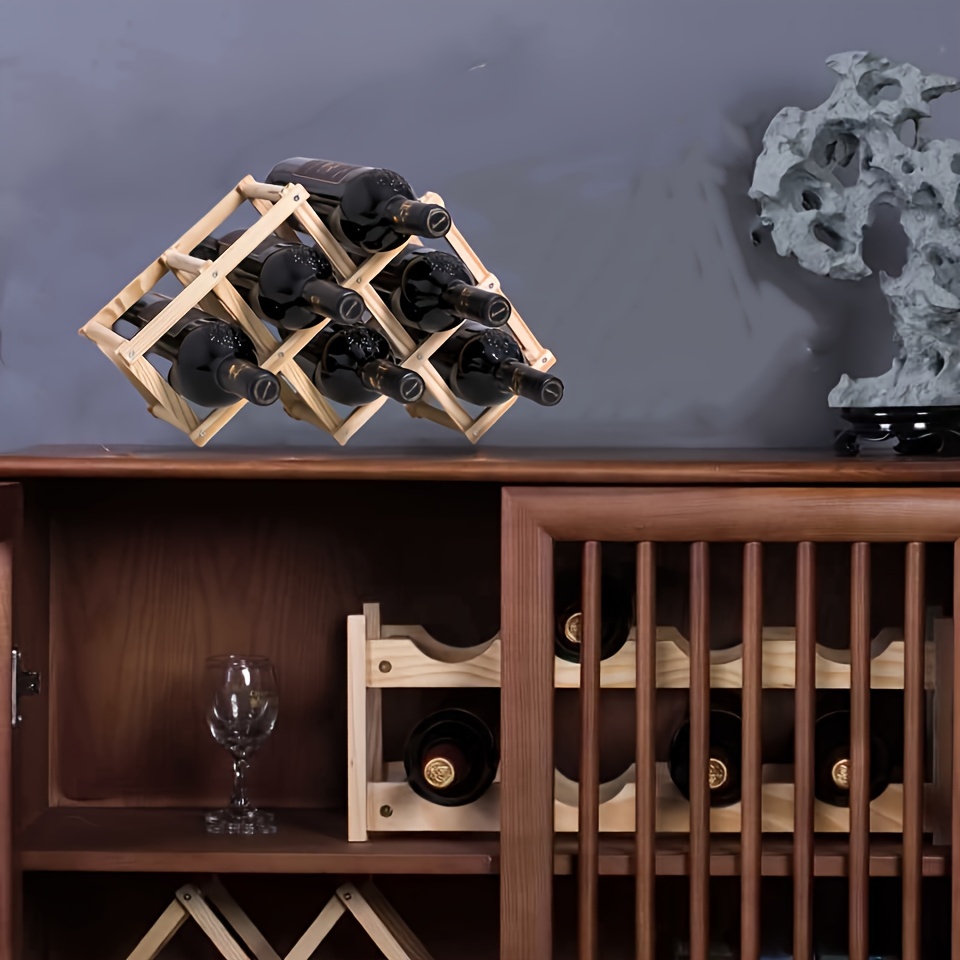 Aanrecht Wijnrek - Kerst Adventskalender Countdown 24 Slot Houten Kerstboom Mini Alcohol Houder Wijnfles Stand Gemonteerde Wijn Houders Decoratie Geschenken for Thuis Bar/192