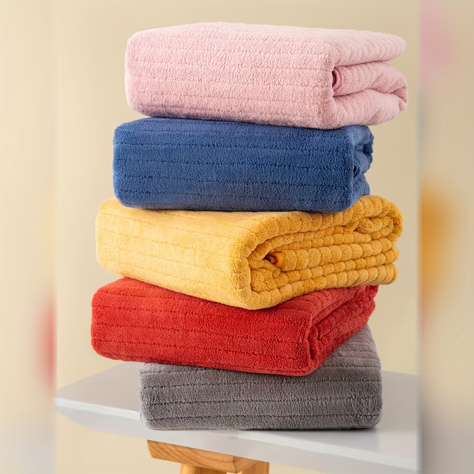 

2pcs Bath Towels, Drying Towels For Bathhouses, Spa Bathrooms, Towels - , Bath Towels, Bathroom Accessories For , Towels, Towels