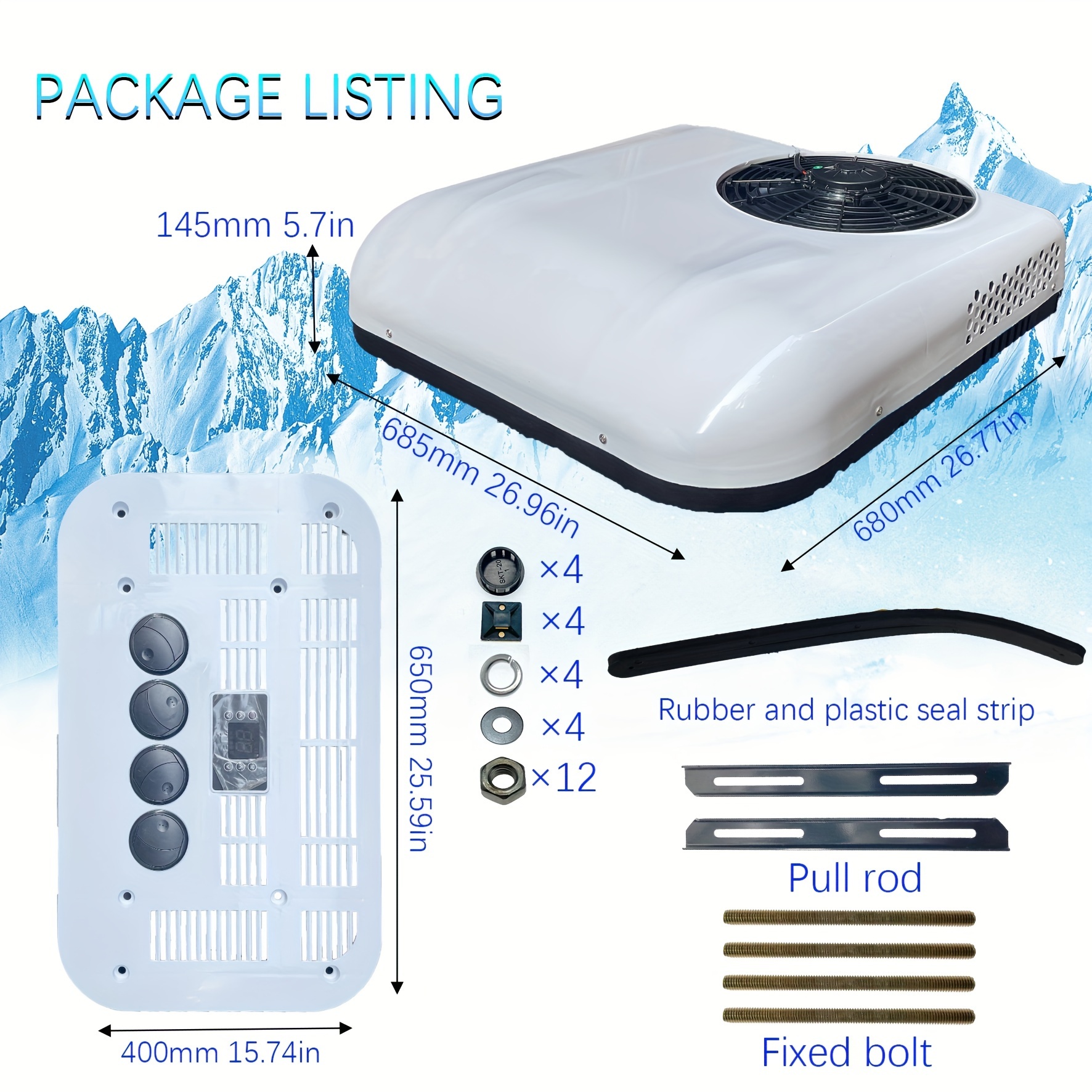 semi truck roof mounted air conditioner