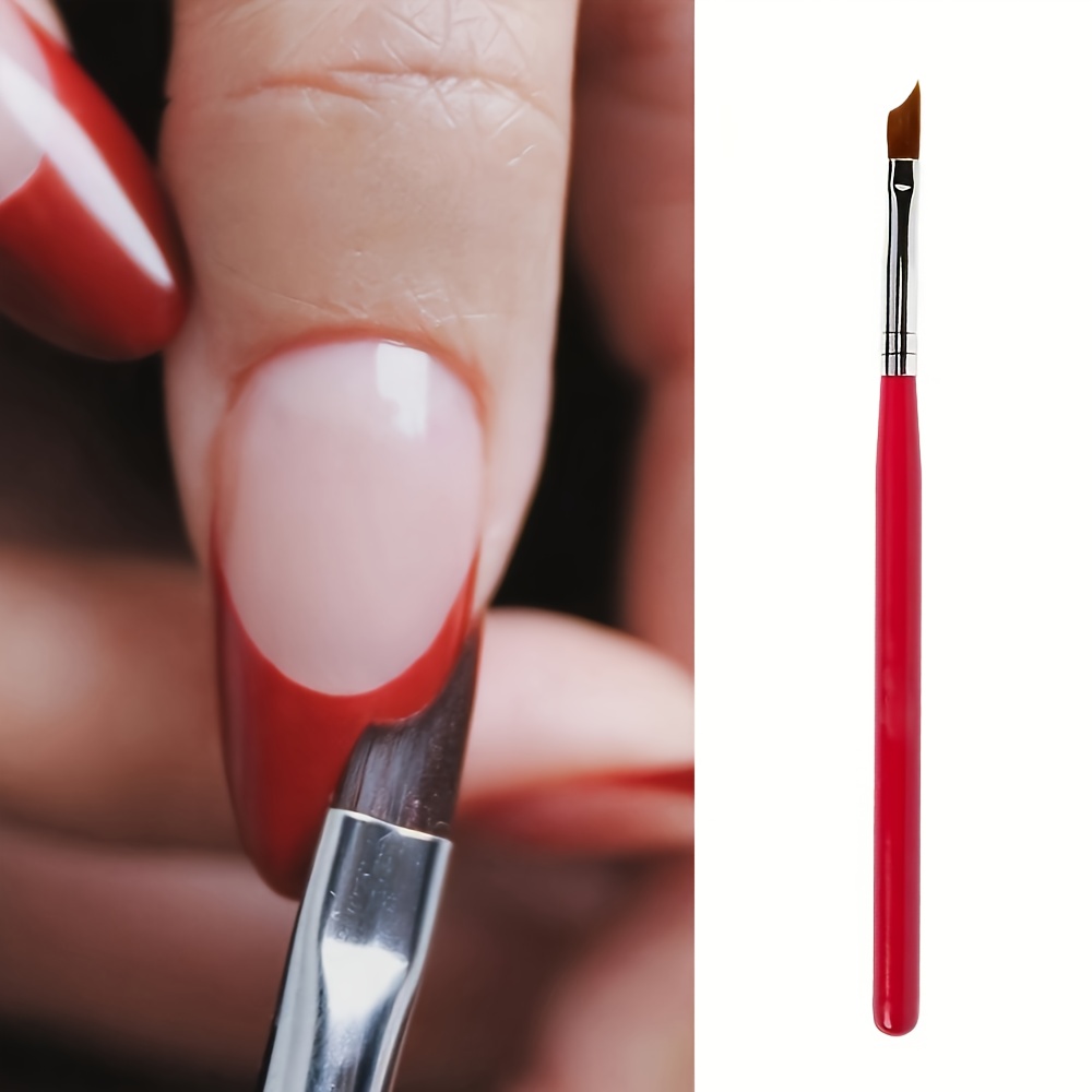 3pcs Crescent-Shaped Nail Brushes for Art Design
