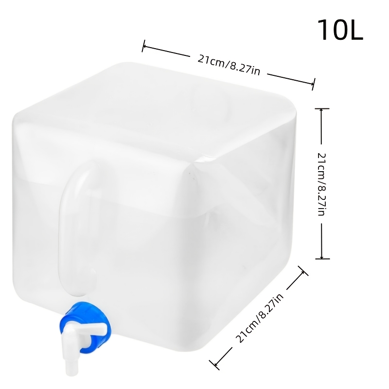 Collapsible Water Container with Spigot, Portable Foldable Water Bag