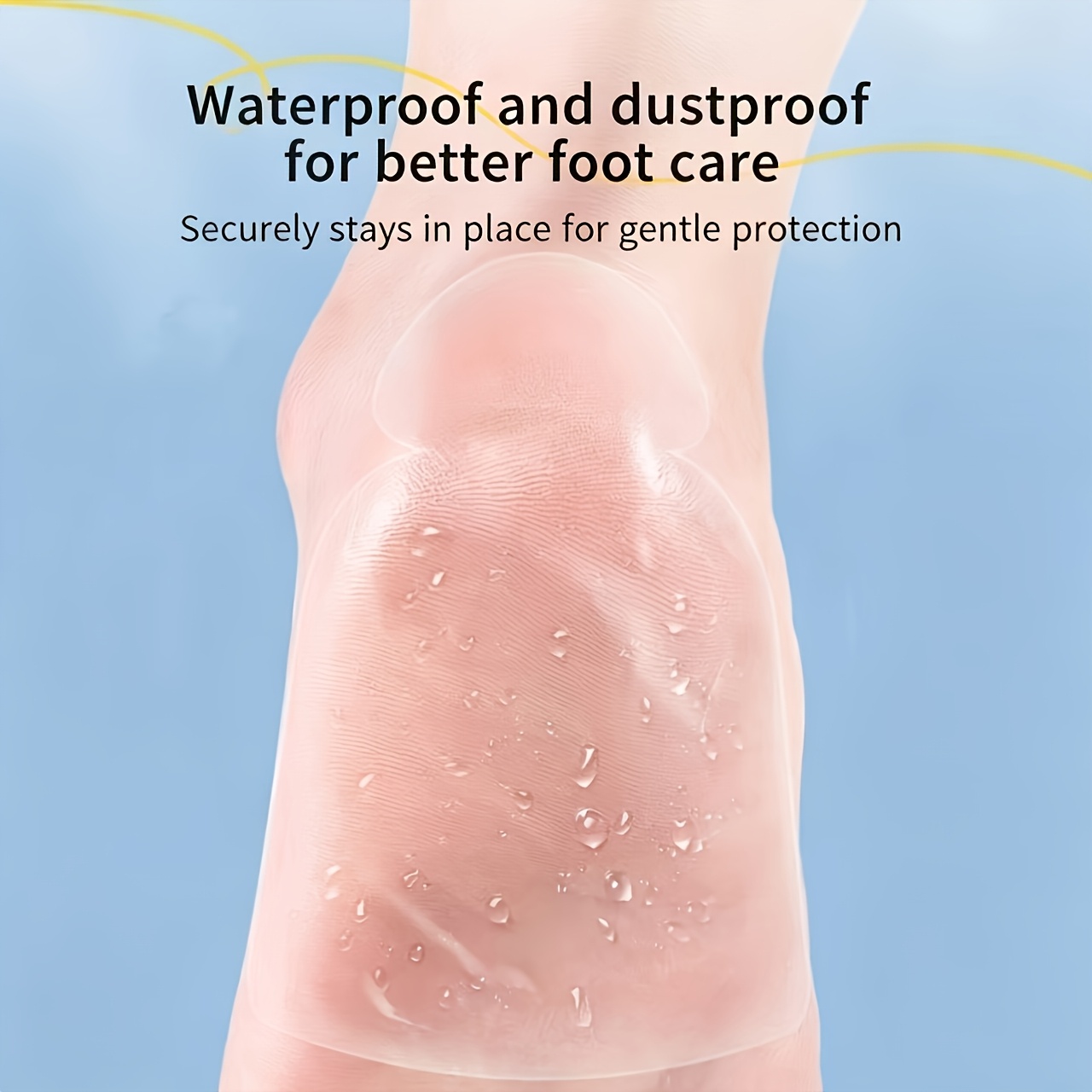 5 Pair Soft PVC Material Invisible Hydrating Heel Patches