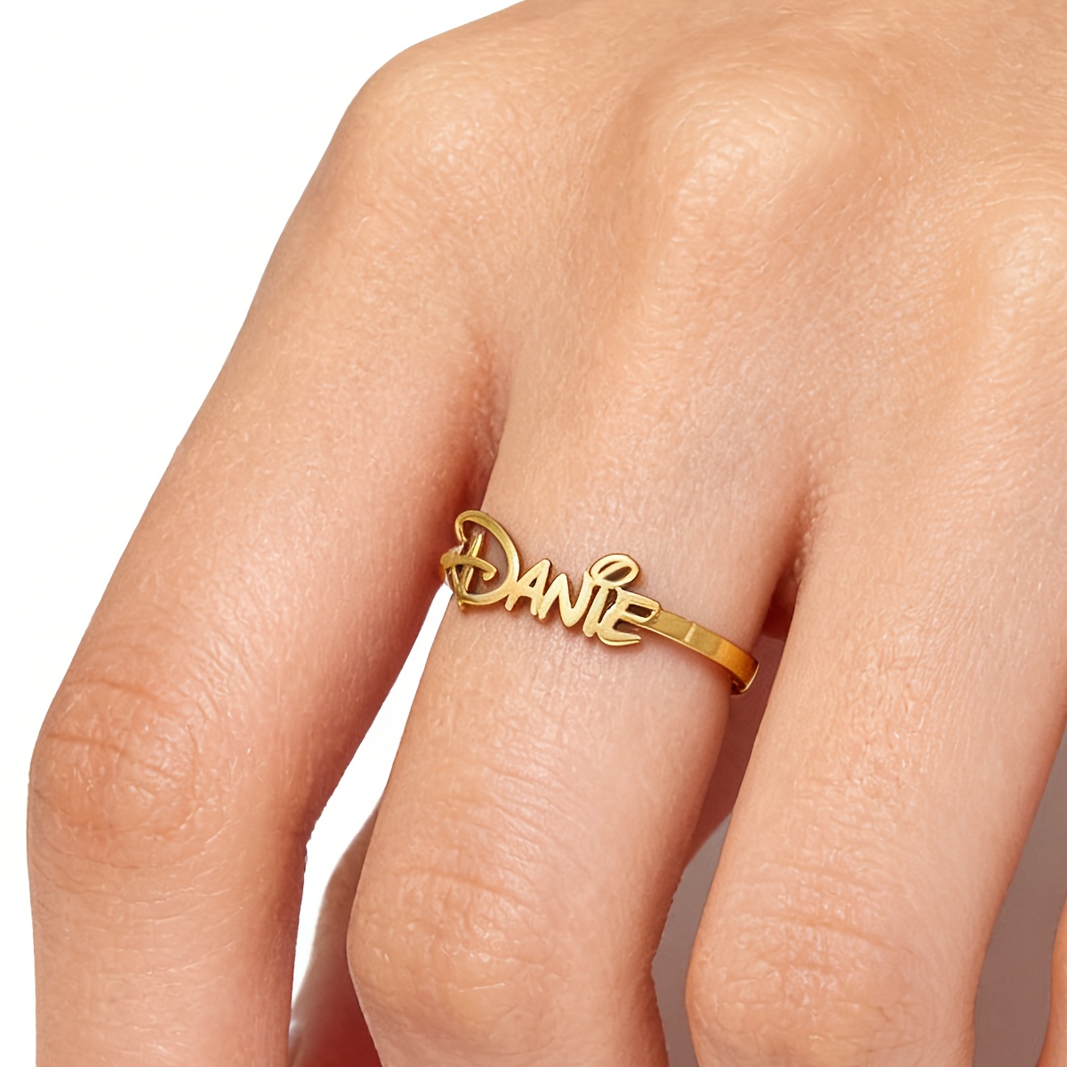 Women's Custom Name Ring - Personalized Initials & Letter Jewelry