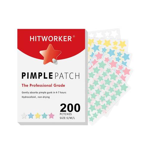200pcs box pimples patch freckle pimple marks closed mouth cover patch star pimples patch concealer patches 200pcs box