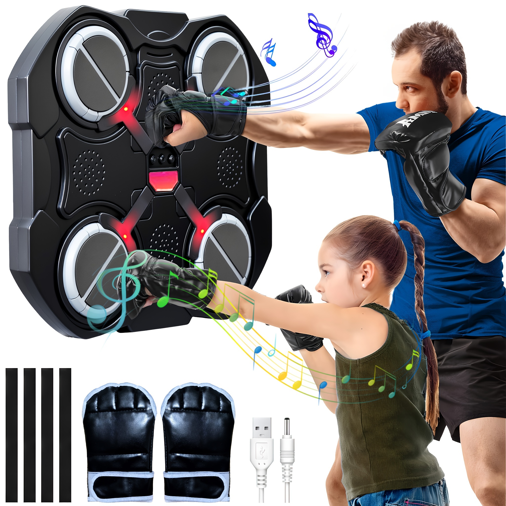 

2025 Boxing Machine, Boxing Machine 2.0 Music Boxing Parent- Game, Wall Mounted Home Fitness Equipment, Music Wall Boxing Machine, Boxing Equipment, Birthday Gifts, Toys