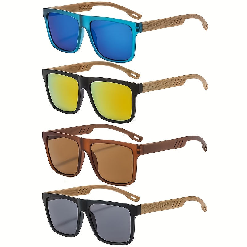 Image of Multicolor Vintage Semi-rimless Unisex Glasses, Ultra-lightweight, With Tac Lenses, Fashion Casual Eyewear For Men And Women