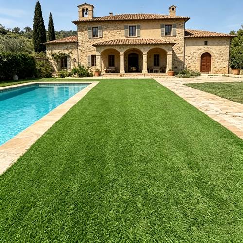 2pcs set 4m large artificial grass mat realistic uv resistant and durable made of plastic material for year round greenery suitable for outdoor gardens and villa courtyards and can be used for graduation ceremonies