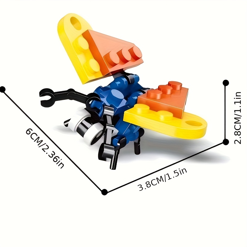 12pcs Insect Small Animals Building Blocks Assembly Puzzle Set