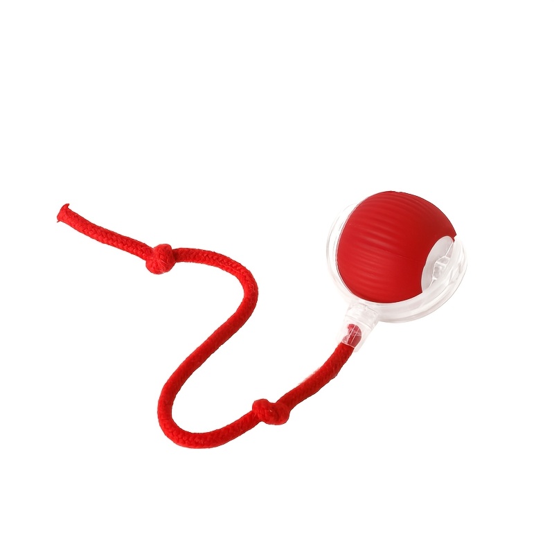 Image of 1pc Cat Toy Ball With Tail Rope, Smart Rolling Ball, Automatic Cat Teaser Ball, Interactive Cat Toy Ball, Suitable For Large Medium Small Exercise Activity
