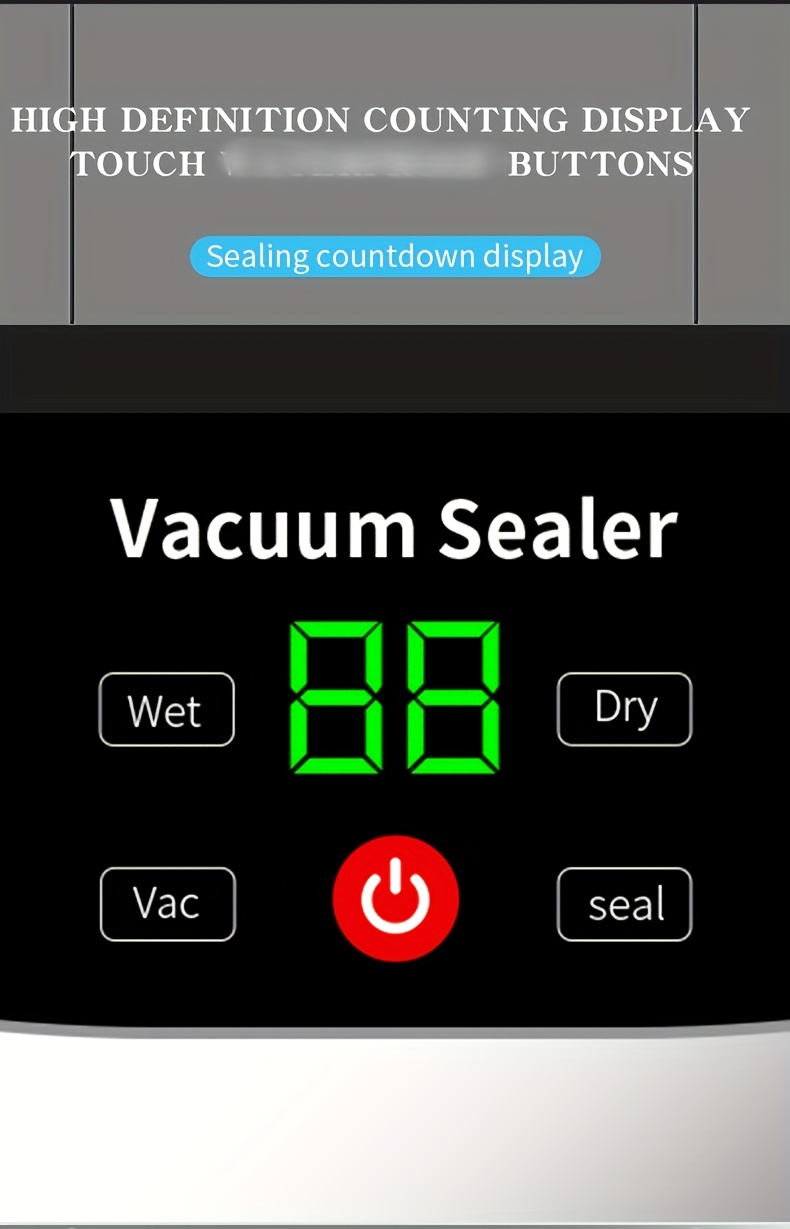 USB Rechargeable Food Vacuum Sealer, Suitable for Indoor Kitchen and Outdoor Travel Camping Use, Suitable for Preserving Food, Snacks, Meat, Fruits and Vegetables