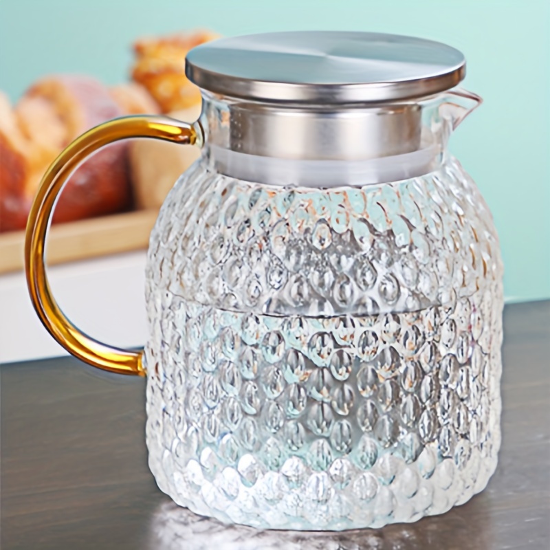 Kettle Cold Water Rice Grain Hammer Pattern Glass Kettle Temu