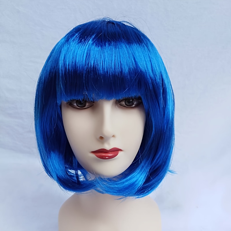 TEMU 1pc Carnival Bangs Student Colorful Bobo Hair Wig Headpiece