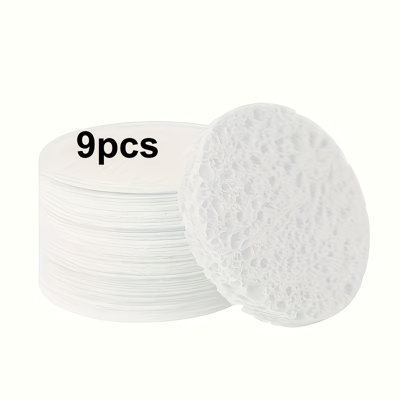 9pcs Natural Compressed Facial Sponges for Cleansing and Exfoliation