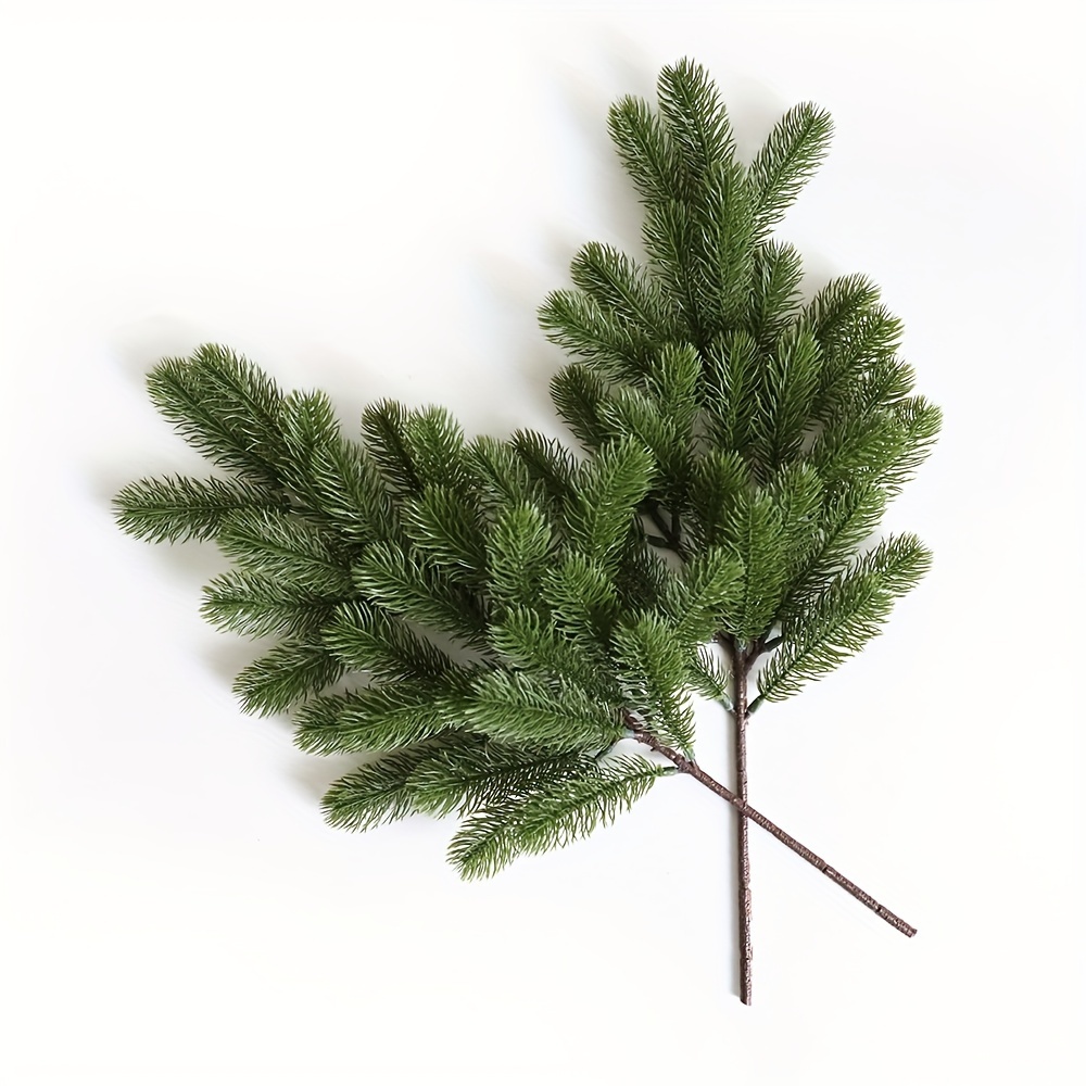 2pcs, 55cm/21.65inch Artificial Pine Branch Pe Tree Branch, Christmas Tree Pine Branch, Christmas Decoration, Tree Potted Ornament