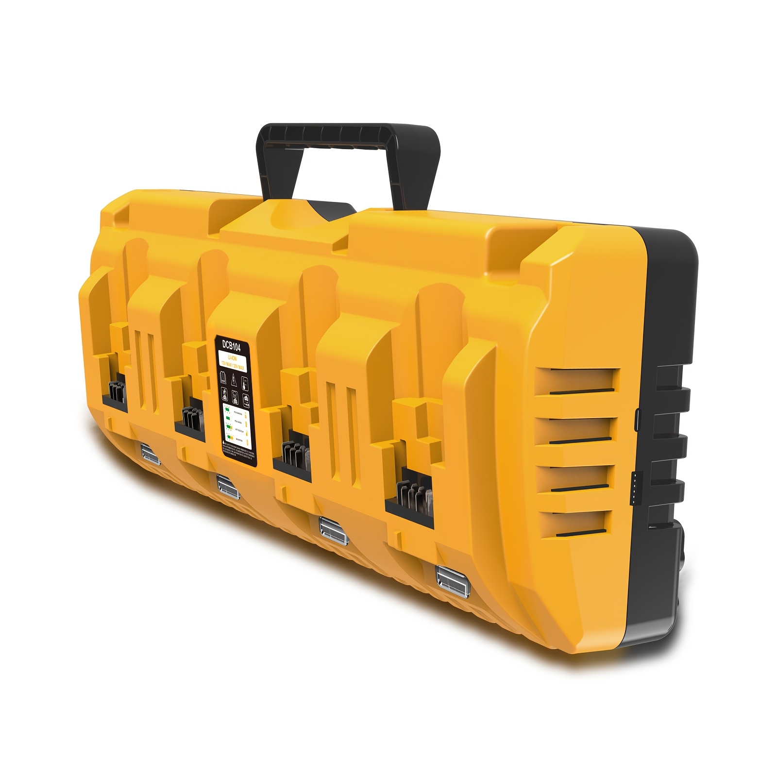 TEMU Dcb104 Battery Charger Station Replacement For Dewalt Battery Charger, Charging For 12v And 20v, Compatible With Dcb124 Dcb126 Dcb127 Dcb200 Dcb201 Dcb203, For Ideal New Year Gift