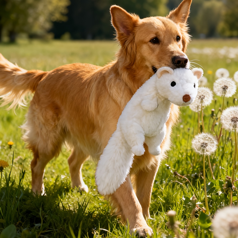 Interactive Pet Plush Toy: Double Layer Tear-resistant Washable Chew Companion, Universal For Dogs And Cats