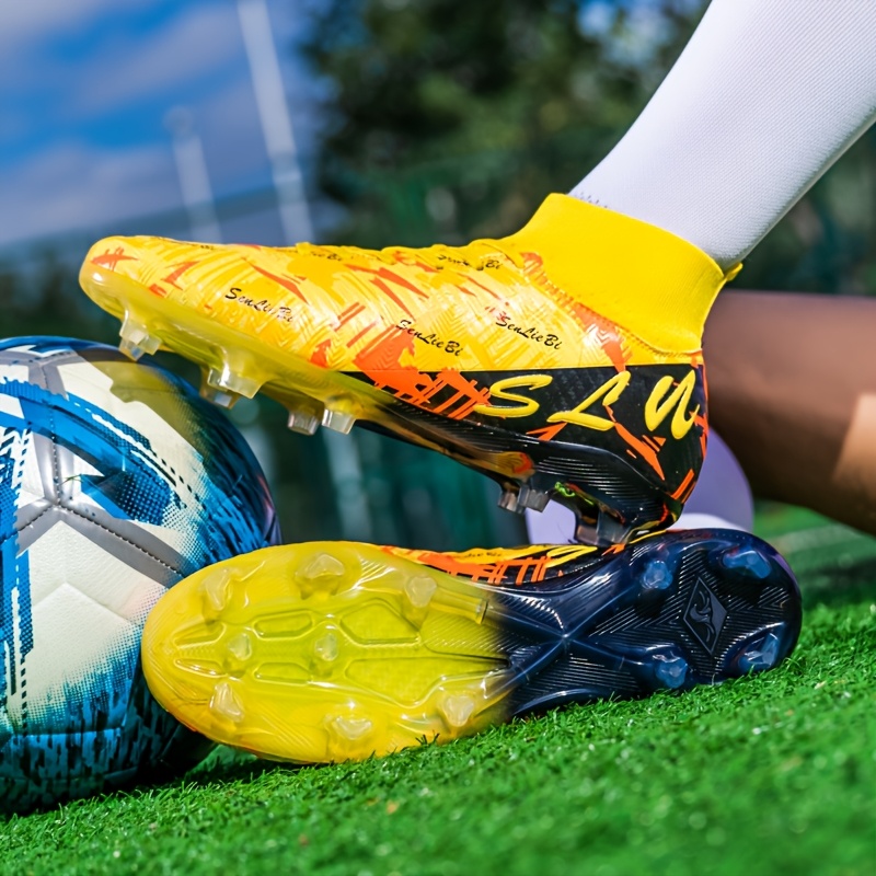 yellow football cleats