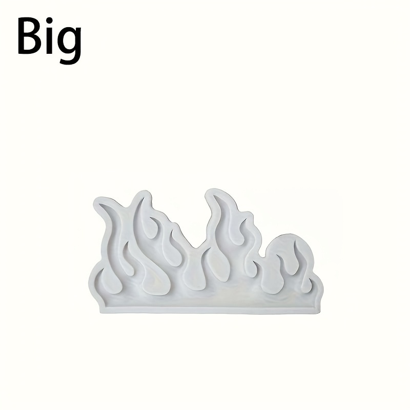 Silicone Mold In Of A Flame, Made From Silicone Material For Epoxy Resin Casting