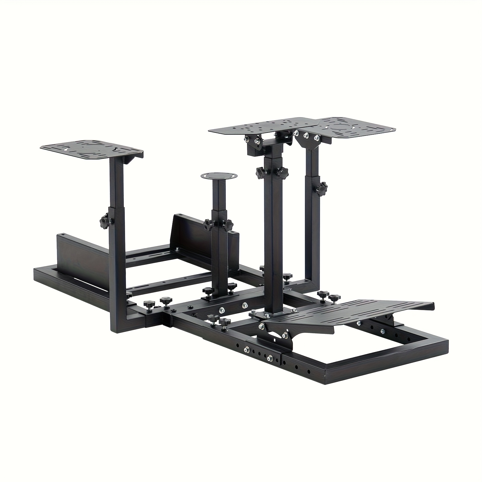 Image of The Minneer Adjustable Racing Flight Simulator Cockpit Is Compatible With Logitech, , And Models Like X56, X52, G29, , , And T248. That Wheel Stand, Pedals, And Wheel Are Not Included