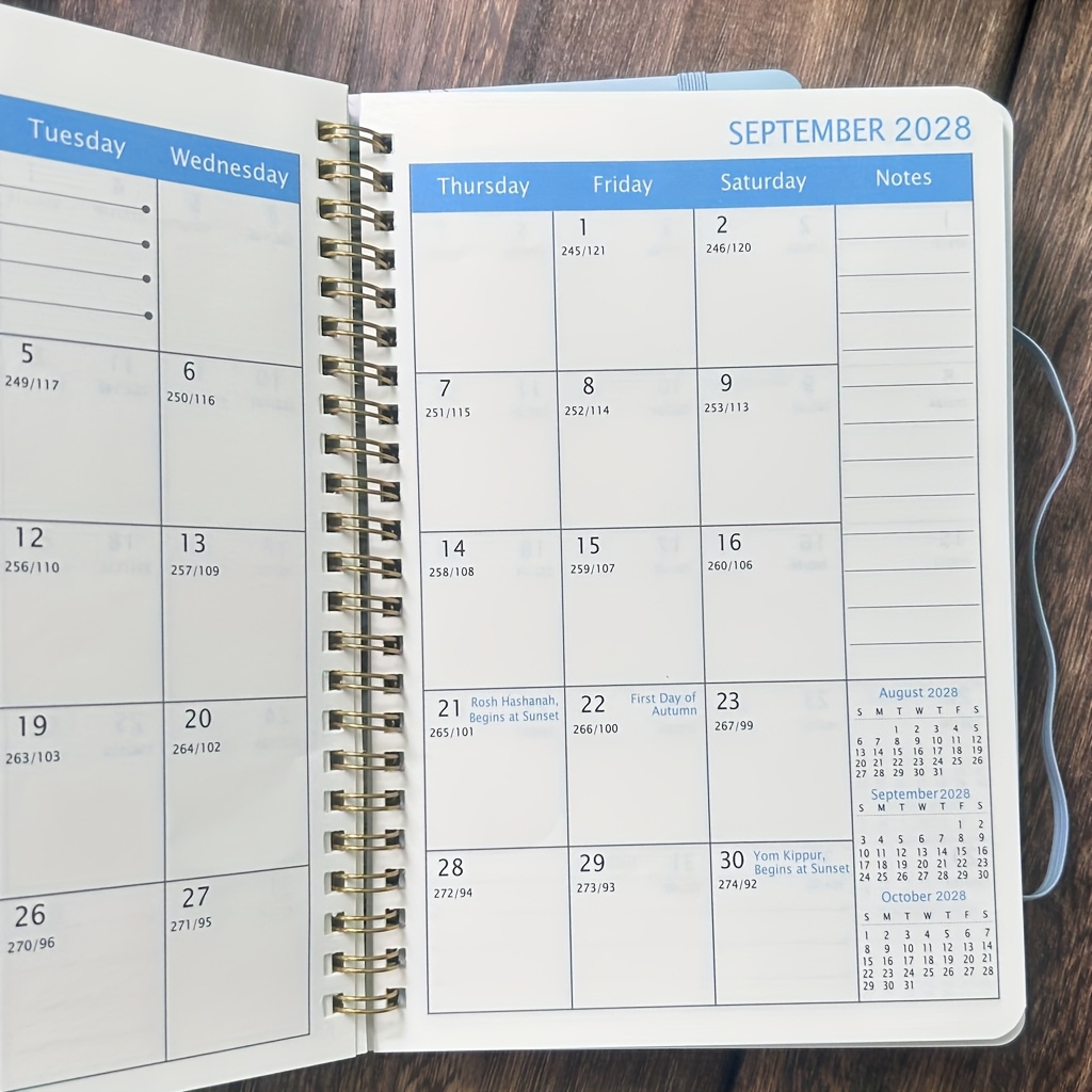 2026-2028 Planner 3-Year Daily, Weekly And Monthly Organizer with Goal Tracking Habit Sheets Life And Work Planning Notebook