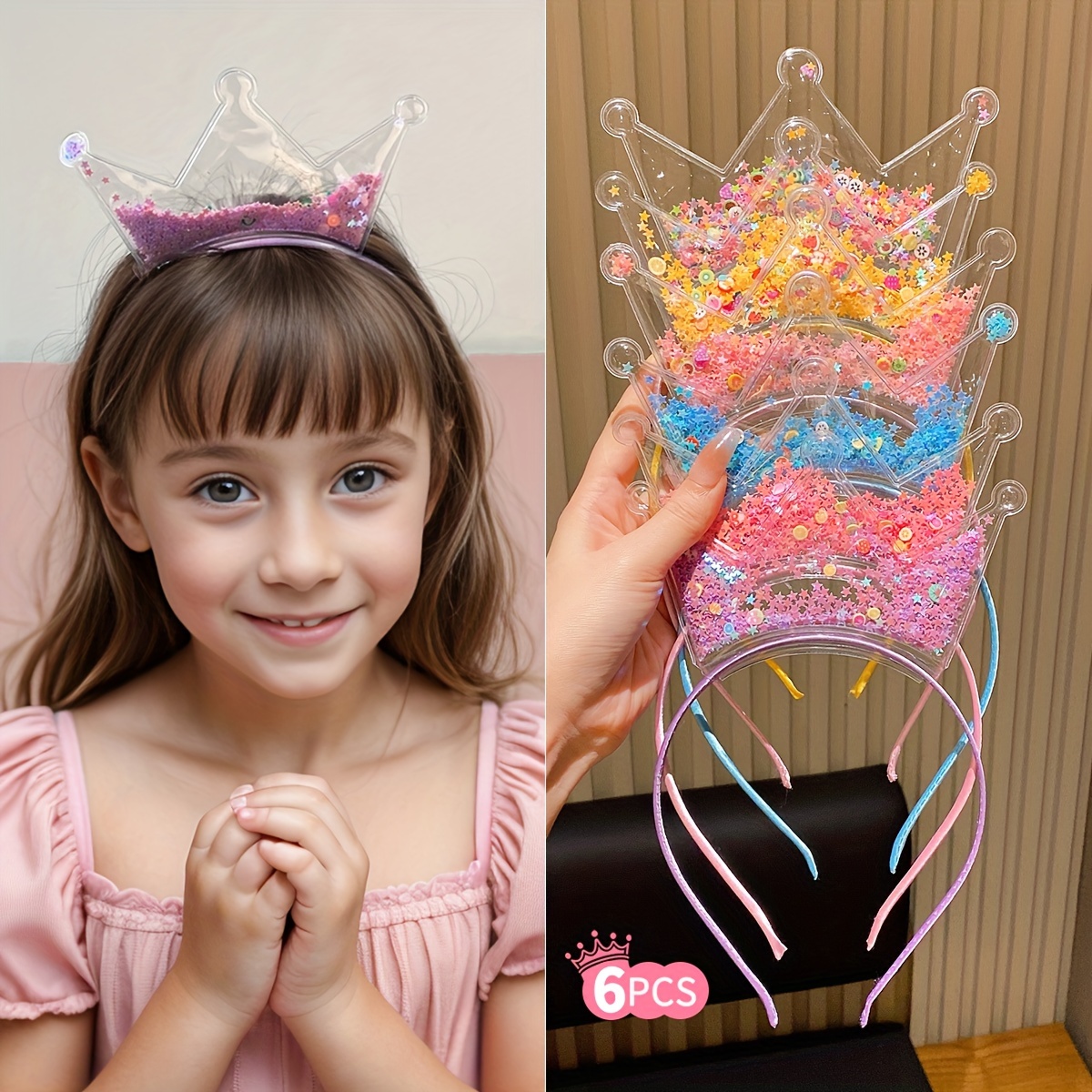 

6pcs Hoop, Girls Hair Accessories