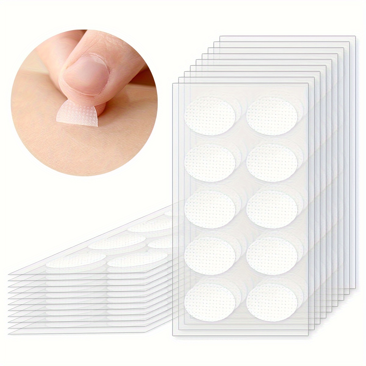 

[top-] 50//200pcs Ear Patches, Bifurcated Duty Clear Earring , For Long- Protectors Earring For Protecting Stretched