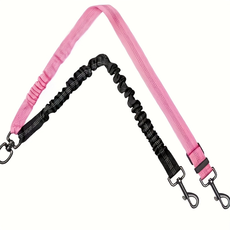 Pet Color-Block Double-Ended Leash for Two Dogs