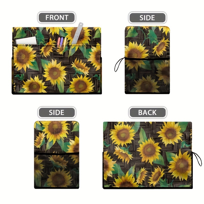 Oamsistay Starry Daisy Sewing Machine Cover With Pockets Soft Water Resistant Dust Cover For Small Appliance Protective Sleeve Compatible