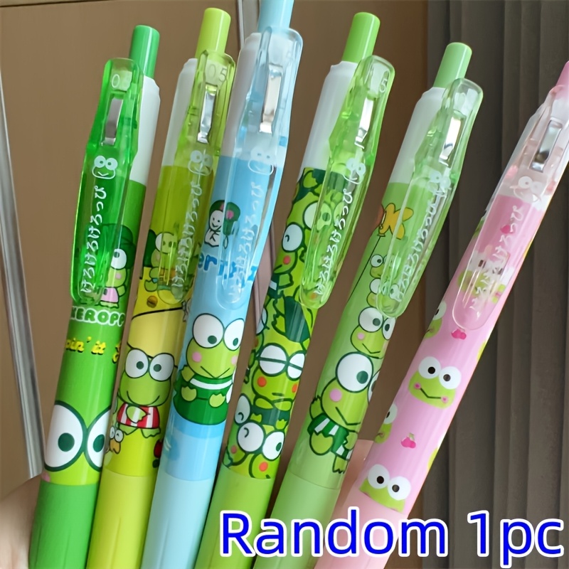 1pc Neutral Pen Press Pen, High Value Frog Good-looking Pen 0.5mm Black Neutral Pen St Good To Write Brush Question Pen Signature Pen