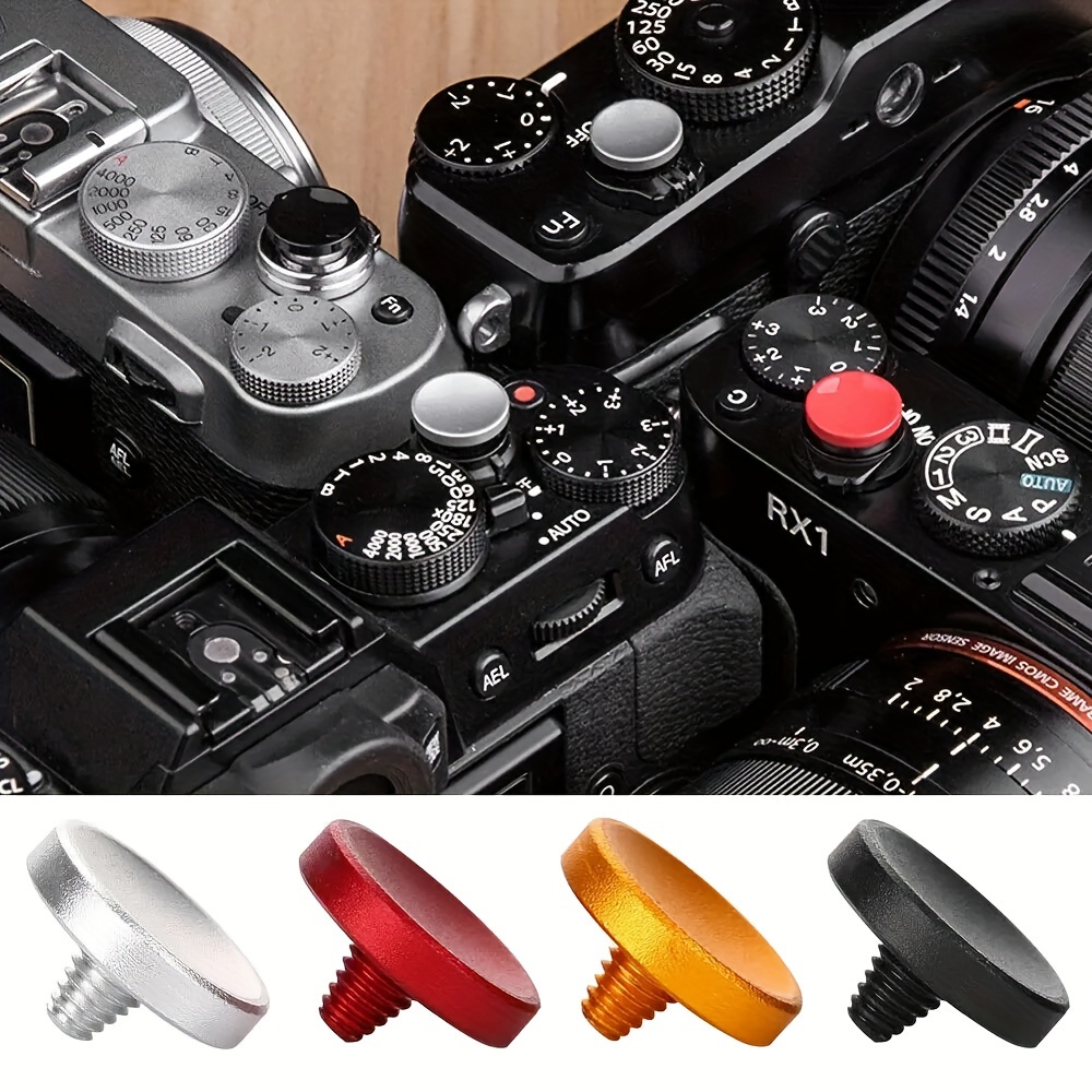 Quick Release Button, Metal Release Button Universal Shutter Release  Concave Buttons for Camera