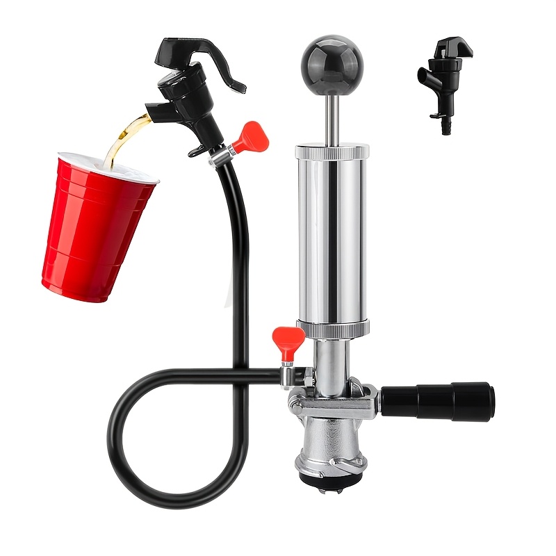 1pc Beer Faucet Ball Lock Kit, Stainless Self-closing Beer Tap Faucet Chrome -plated Brass Beer Keg Tap Faucet With Ball Lock Quick Disconnect Picnic Party Keg Tap Kit | High-quality & Affordable