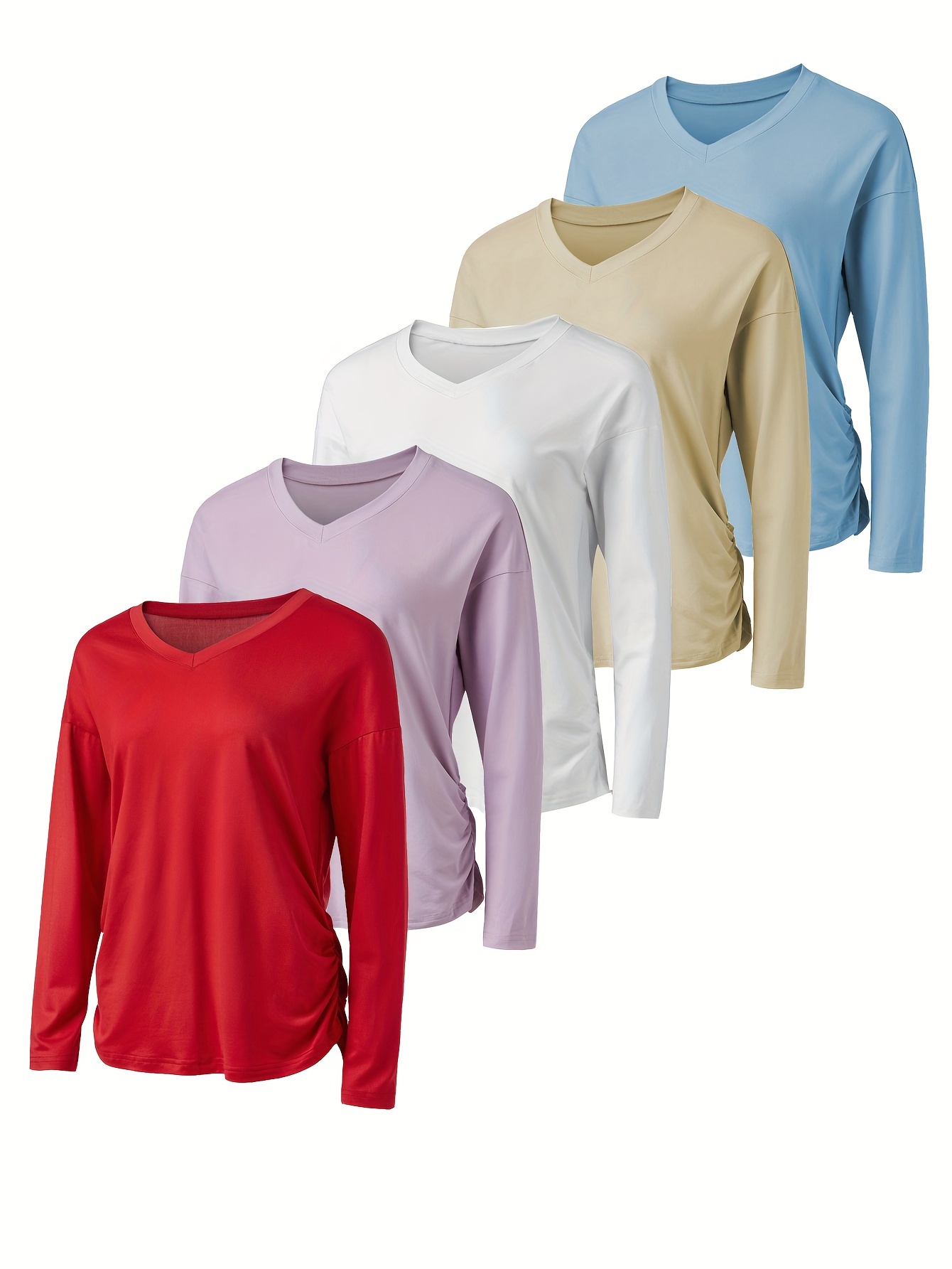 top sport femme à manches longues haut gym non transparent t