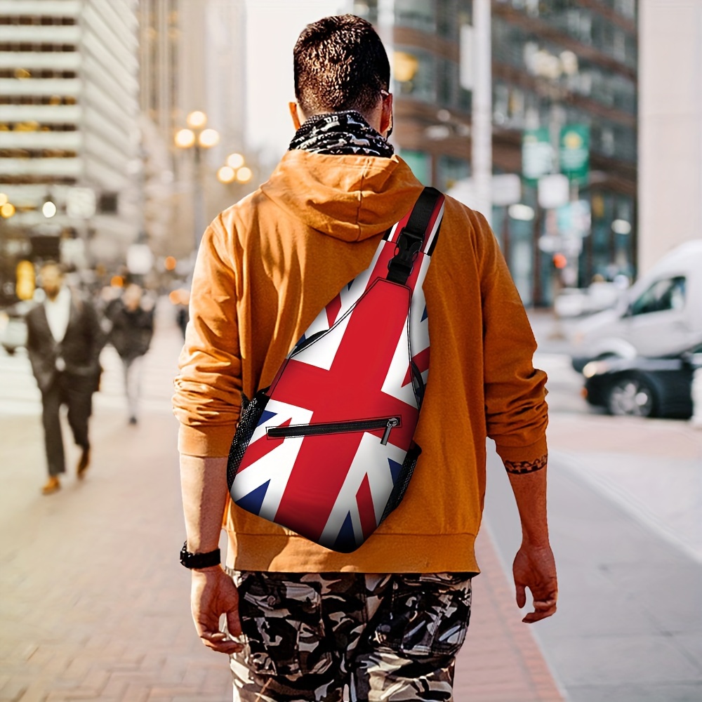 Street Style Stylish Sling Bag For Men Street Style Polyester Flag