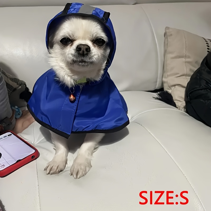 Pet raincoat, adjustable dog raincoat, thin and suitable for all seasons, with excellent waterproof performance. Available in 3 colors: yellow, blue and red. Complete sizes: XS, S, M, L, XL, 2XL, 3XL, 4XL. Suitable for all dog breeds.