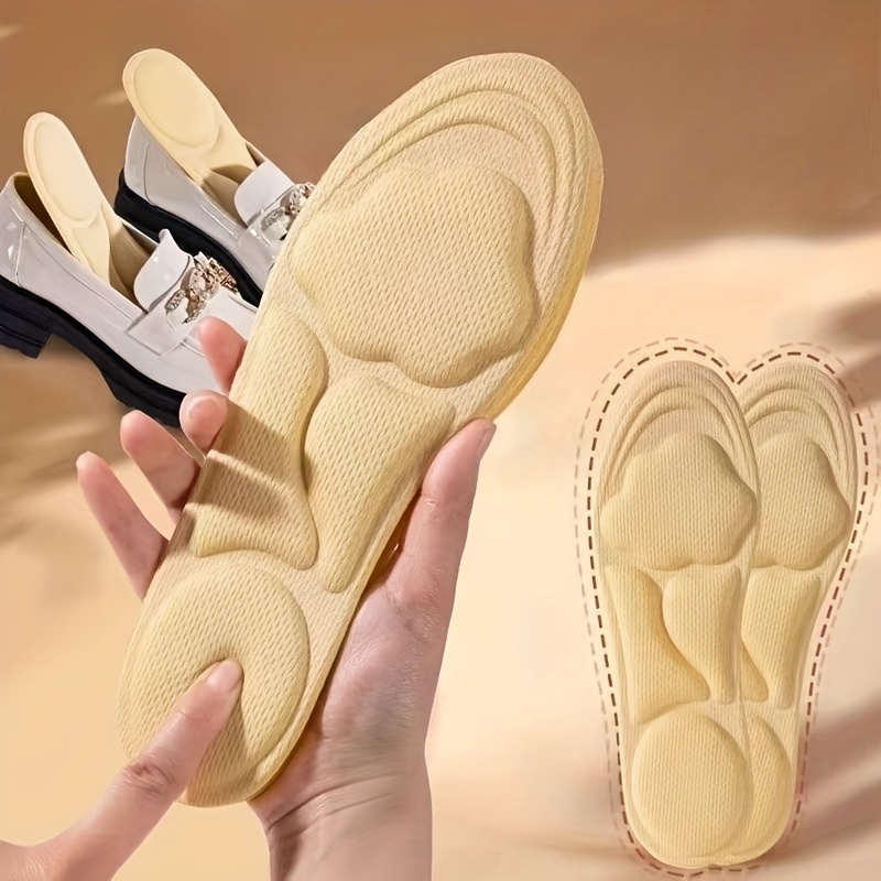 women's ergonomic sports insoles breathable arch support Temu