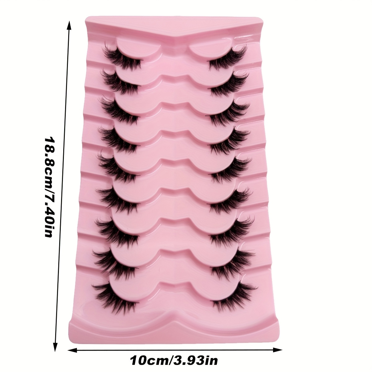 Image of 9 Pairs Half Lashes Natural Look Cat Eye False Eyelashes Eyelashes Band Lashes Short Soft 3d Mink Eyelashes Wispy Fluffy Eyelash Extension Tool Professionals Daily Halloween Christmas Parties