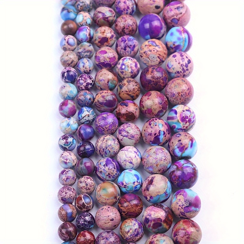 

6/8/10mm Natural Gem Pearl Purple Imperial Pearl Round Energy Beads For Jewelry Making High-quality Fashion Gifts