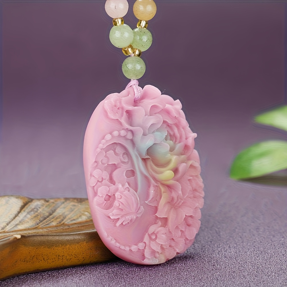 Fashionable Multi-Coloured Pendant Necklace, Elegant Style
