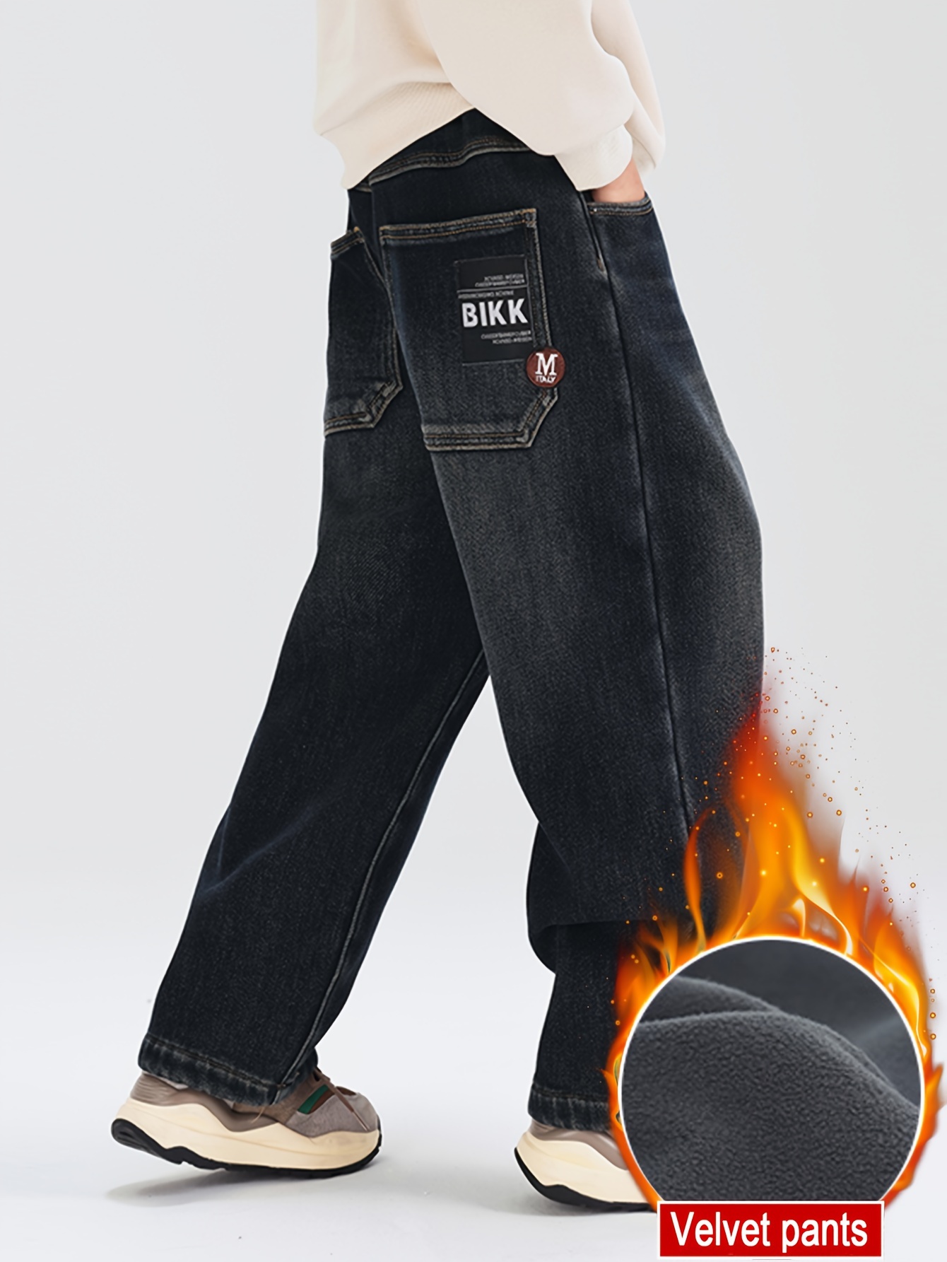 【BLR】Velvet Denim Side Line Pants BLR】Velvet Denim Side Line Pants
