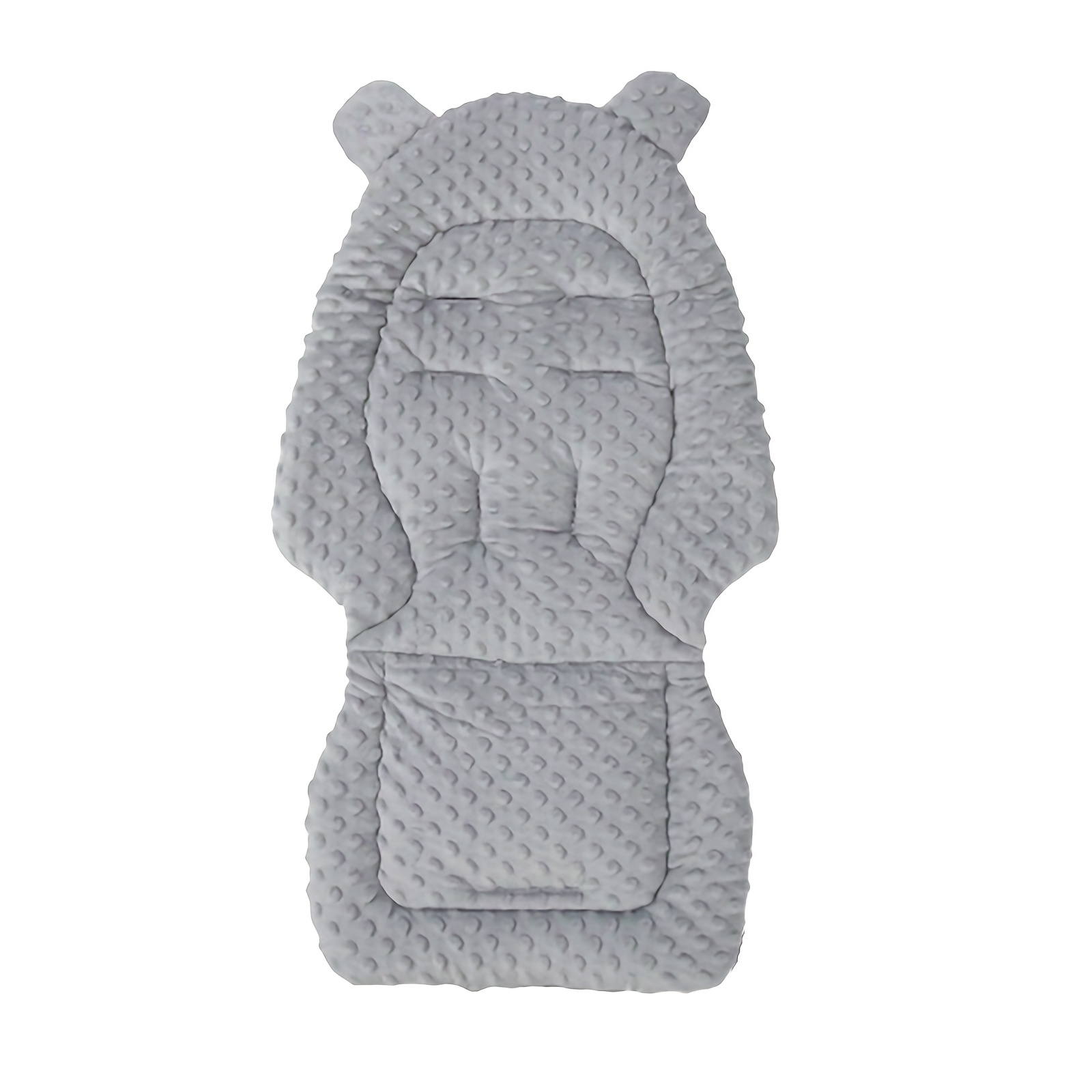 1pc Padded Seat Pad, Suitable For Most Baby Strollers, Polyester And Breathable, Side A Plush Warm, Summer Breathable Comfortable, Stroller Seat Pad For, Stroller And Other Additions Not Included