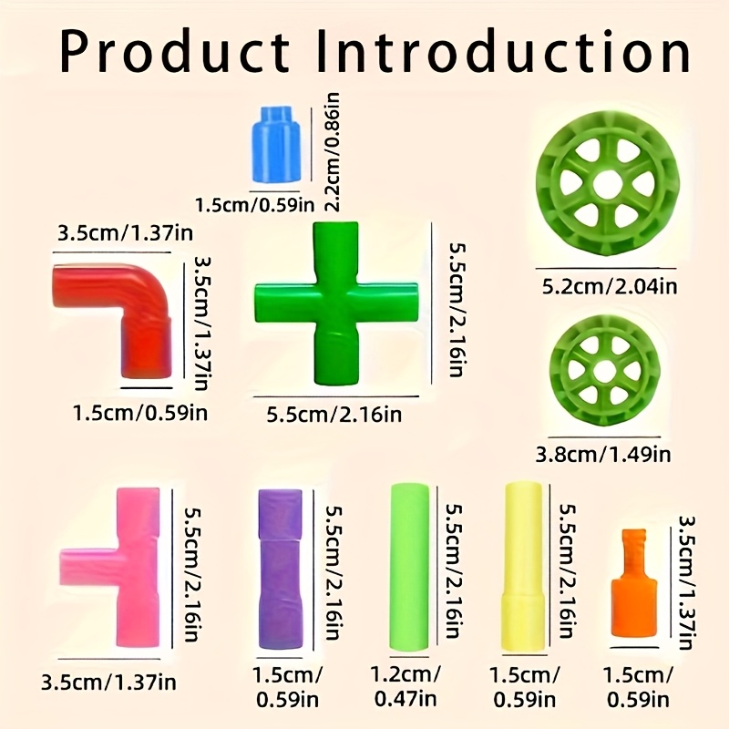 Design Your Own Plumbing Blocks Educational Toy Set