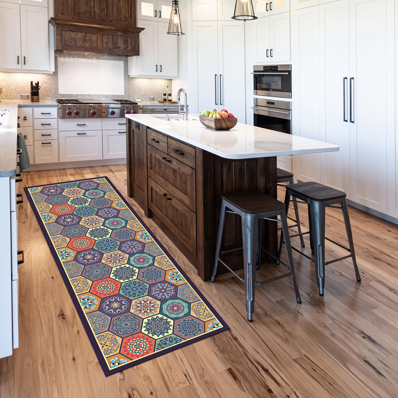 TEMU 1pc, Diatomaceous Earth Mat - Super Absorbent, Kitchen Carpet, Bathroom Mat, Rectangular Carpet, Door Mat, Retro Style Mat, Non-slip And Safe -