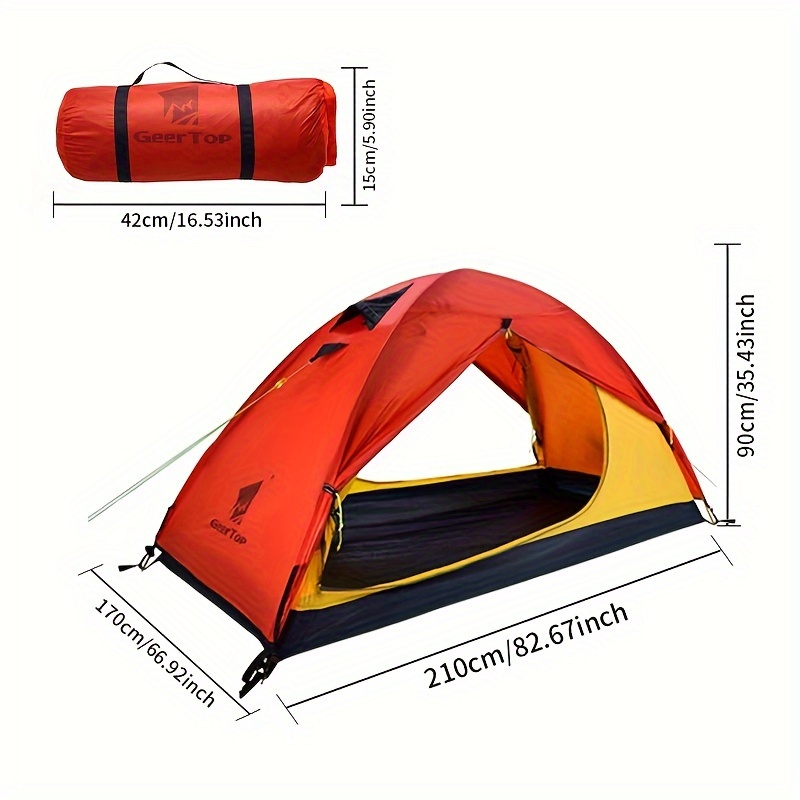 1人用アウトドア防水テント、キャンプ、ハイキング、登山用の防風テント | Temuが発送する商品は送料無料です | Temu Japan