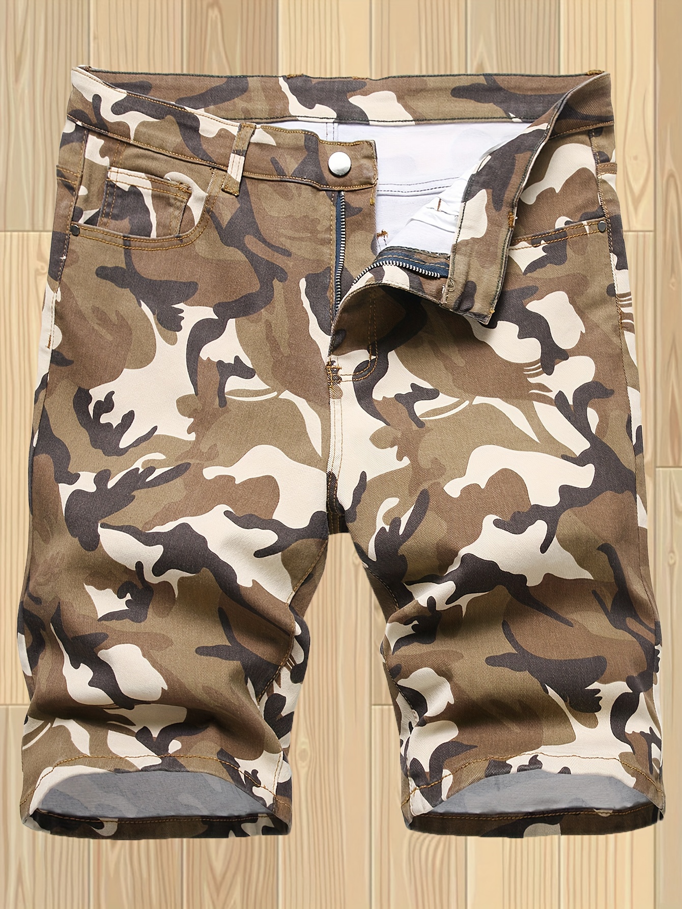 shorts camuflaje hombre algodón poliéster Temu Uruguay