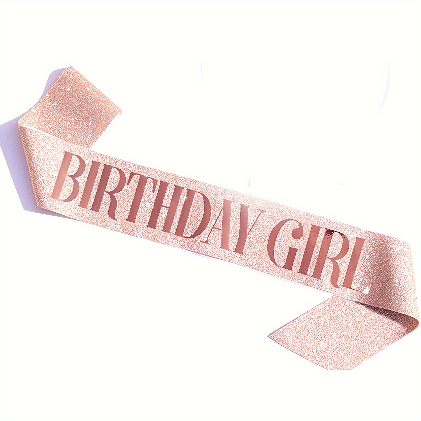 

Rose Golden Birthday Party Sash - 1pc, Polyester, Carnival Theme, Anniversaries & Celebrations, Birthday Party Decorations