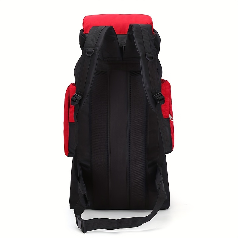Sac à dos de randonnée grande capacité 80L, sac de voyage en nylon léger avec plusieurs poches, style décontracté pour hommes et femmes, sac à dos de randonnée en plein air, sac pour ordinateur portable, sangle d'épaule réglable, fermeture à pression, doublure en polyester, nettoyage facile avec essuie-tout, impression de positionnement