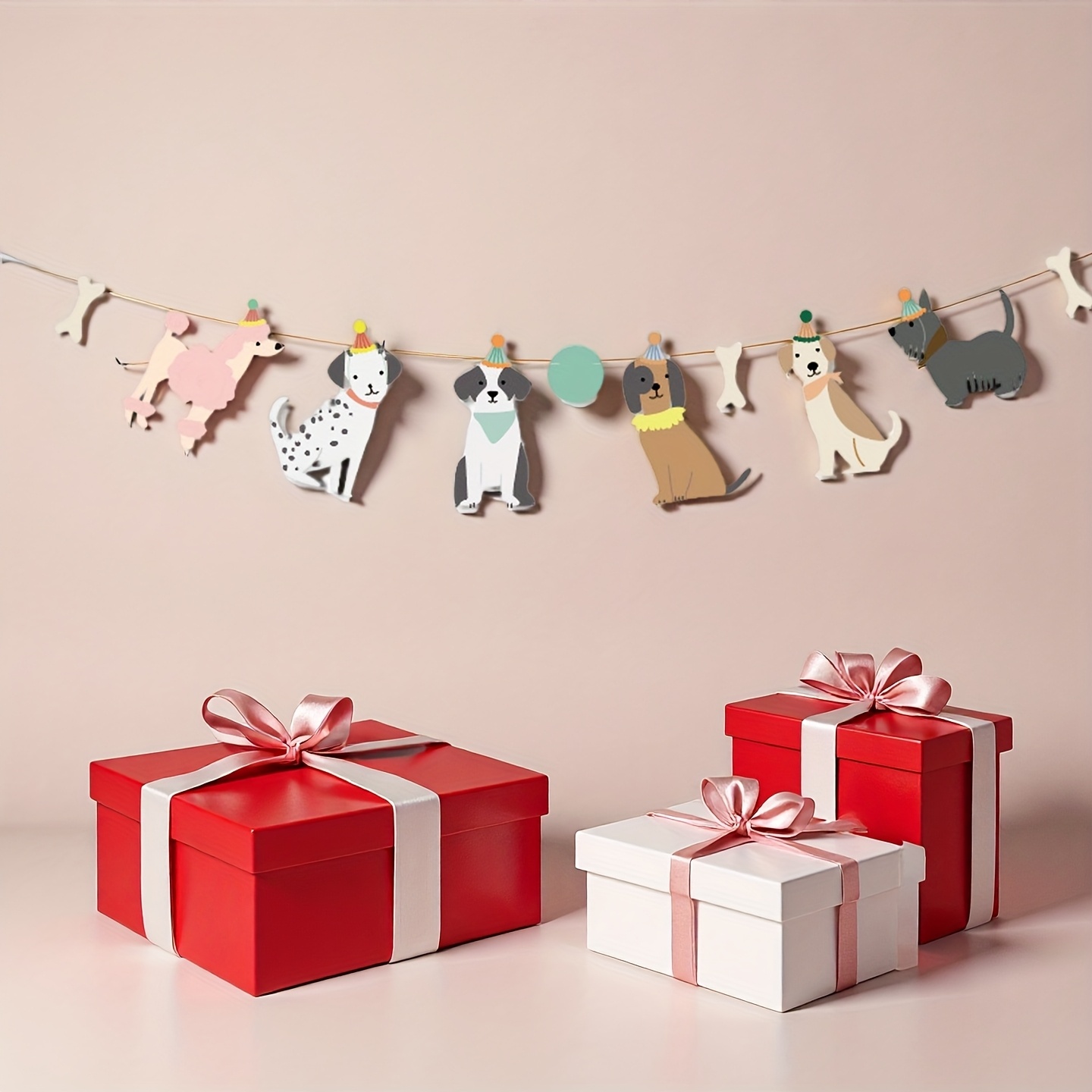 10pcs Of Dog-themed Bunting Banners For Birthday Party Decoration Backdrop