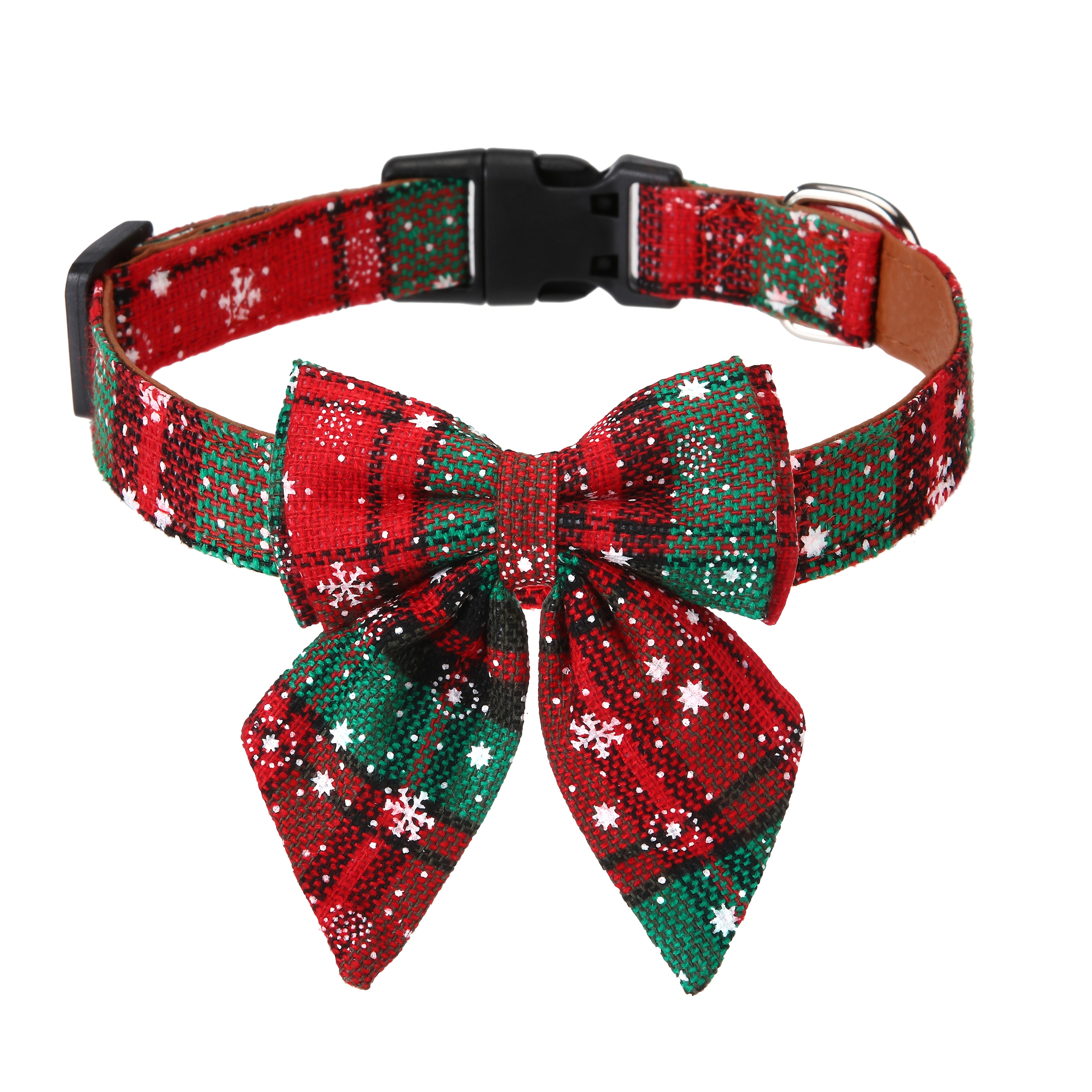 Christmas Dog Collar With Bow Tie, Classic Red Collars With Removable Bowtie Christmas Collars For Large Dogs Pets