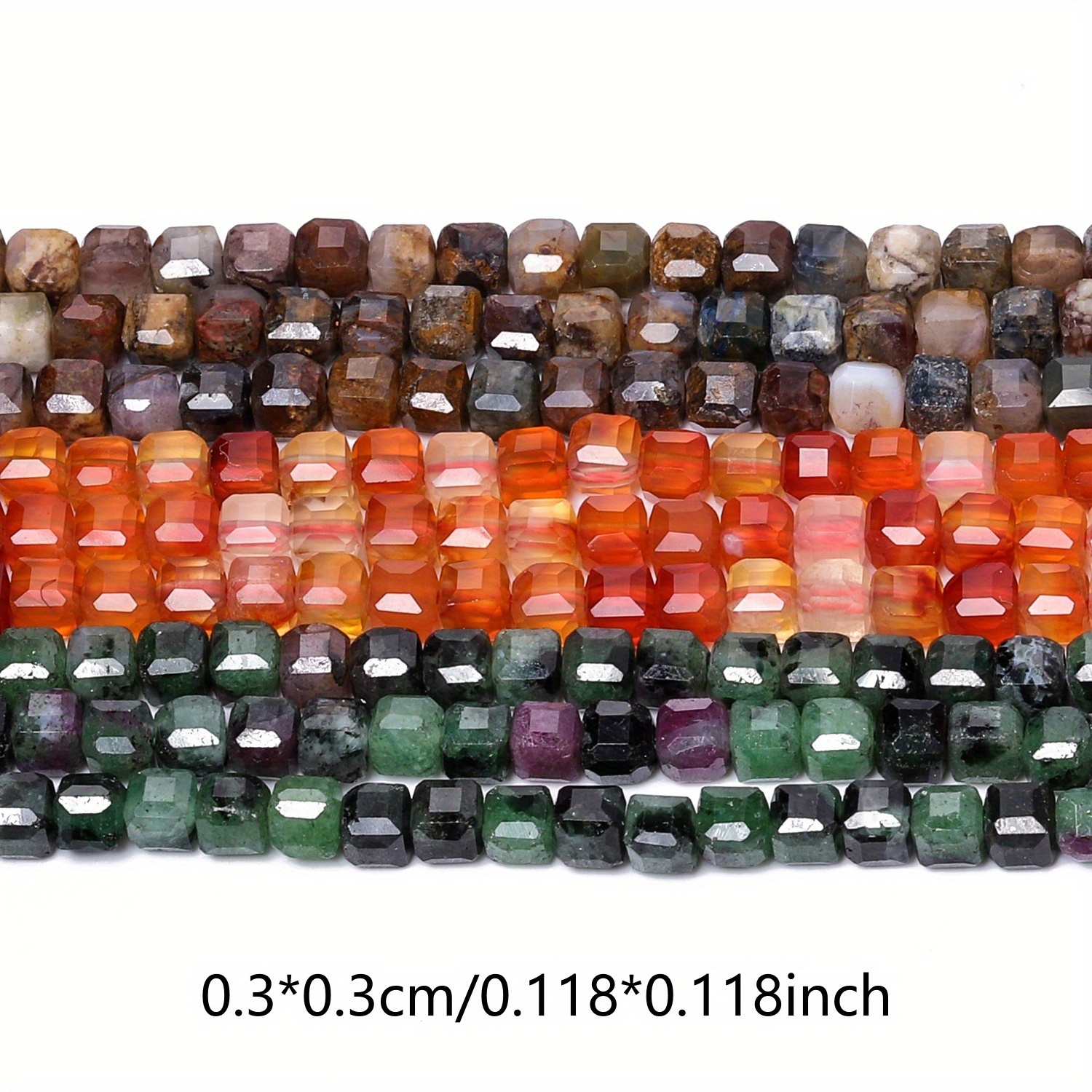 Natural Pietersite Epidote Red Square Stone Beads for Jewelry Making